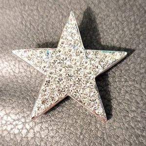Vintage Kenneth Jane Lane Crystal Star brooch